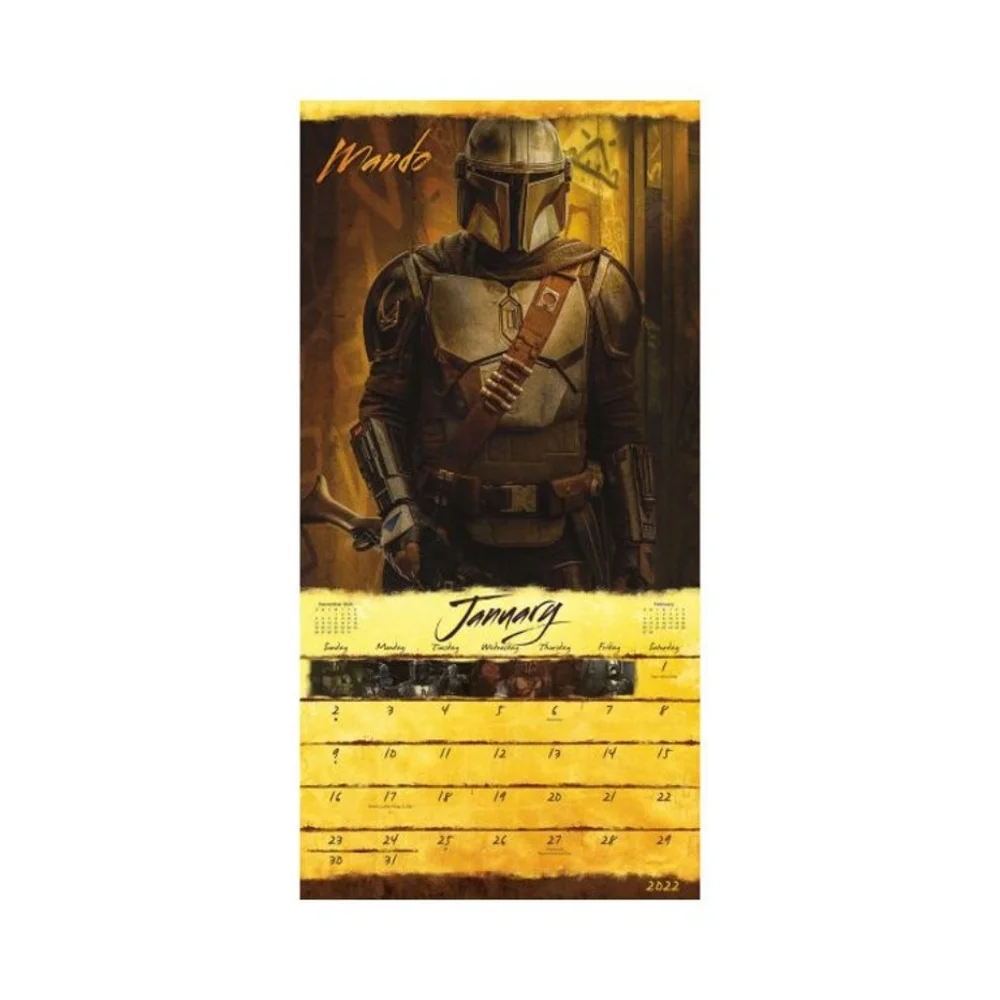 2022 Star Wars Mandalorian Wall Calendar